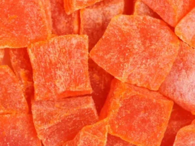 red papaya dices